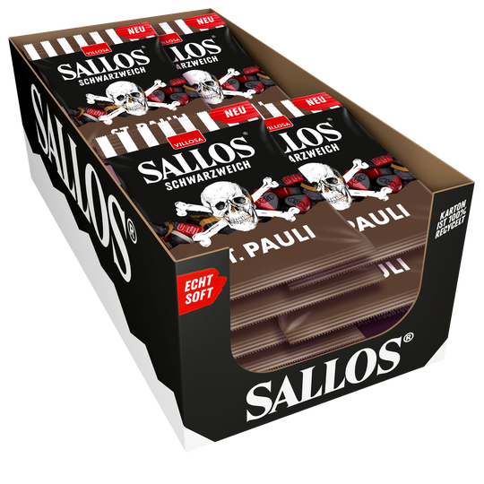 20x 200g SALLOS Schwarzweich FC St.Pauli Edition