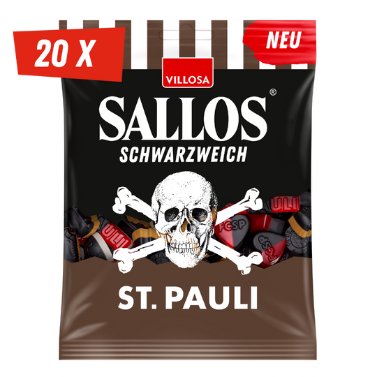 20x 200g SALLOS Schwarzweich FC St.Pauli Edition
